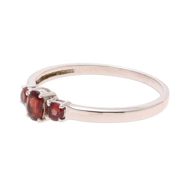 Alternate image for Garnet Ring India Birthstone Jewelry Passions Glow