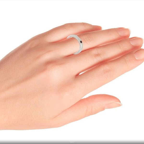 Alternate image for Sterling Silver and Garnet Band Ring from India Curvy Sophistication in Red