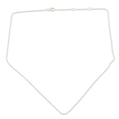 Alternate image for Sterling Silver Ball Chain Necklace from India Simple Appeal