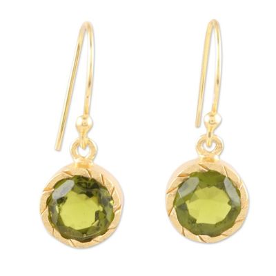 Alternate image for Natural Peridot Dangle Earrings Springs Arrival