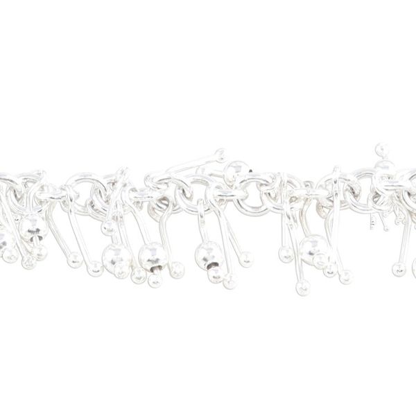 Alternate image for Artisan Crafted Jingling Sterling Silver Link Bracelet Brilliant Jingle