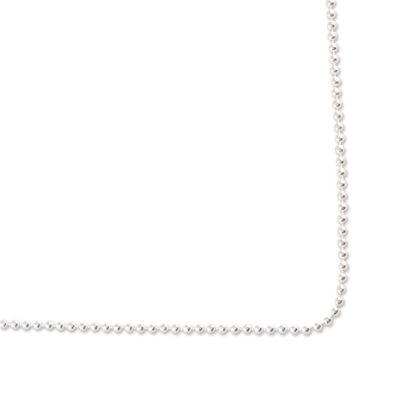 Alternate image for Sterling Silver Ball Chain Necklace from India Simple Appeal
