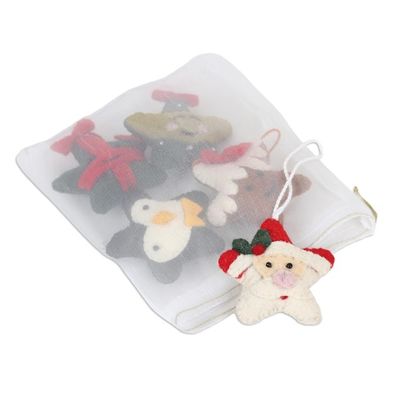 Alternate image for Assorted Christmas Ornaments Set of 5 Stars of Christmas