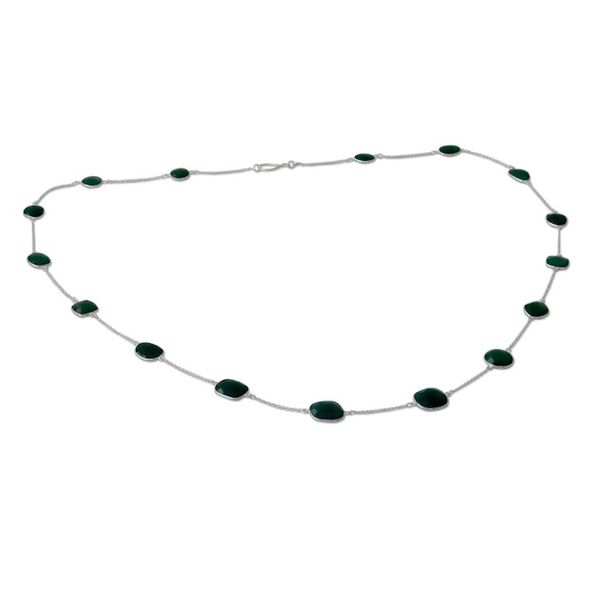 Alternate image for Labradorite and Sterling Silver Necklace Indian Jewelry Duduma Majesty