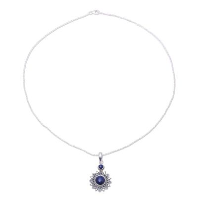 Alternate image for Sterling Silver Lapis Lazuli Royal Star Pendant Necklace Royal Star