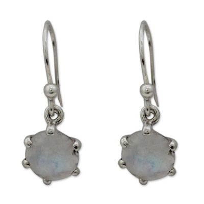 Alternate image for Rainbow Moonstone Dangle Earrings Mystic Vision