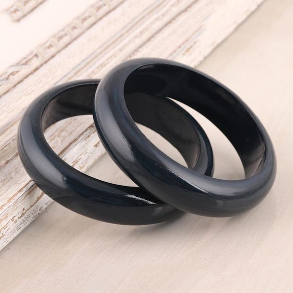 Alternate image for Haldu Wood Bangle Bracelets in Charcoal from India Pair Charcoal Duo