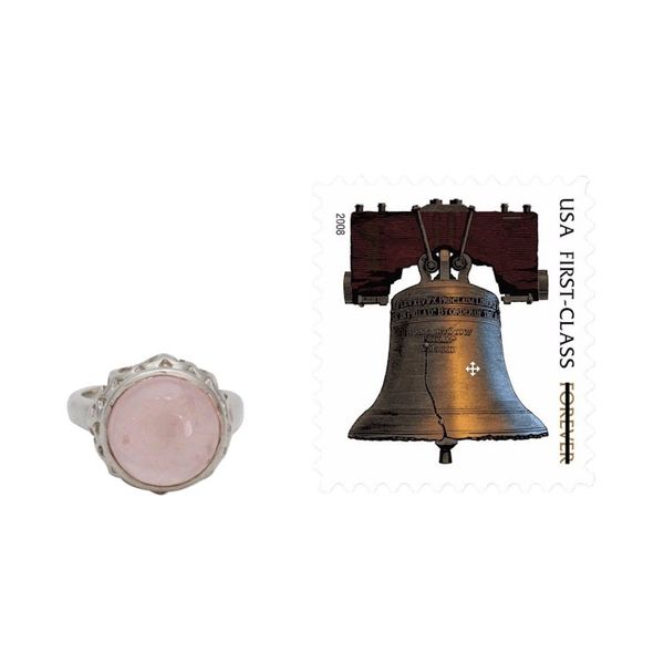 Alternate image for Rose Quartz Jewelry Sterling Silver Solitaire Ring Romantic Delhi