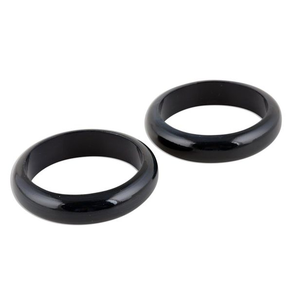 Alternate image for Haldu Wood Bangle Bracelets in Charcoal from India Pair Charcoal Duo