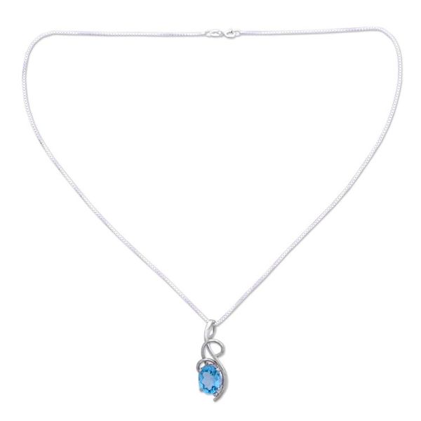 Alternate image for Topaz pendant necklace Blue Delight