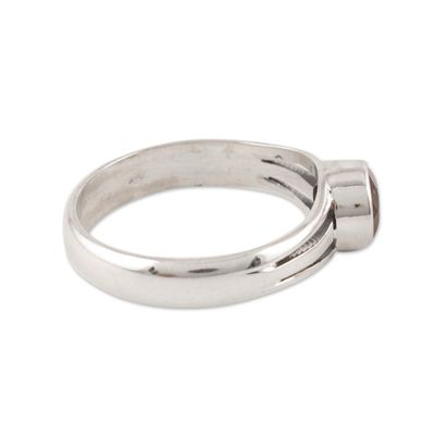 Alternate image for Garnet and Sterling Silver Cocktail Ring Hazy Night