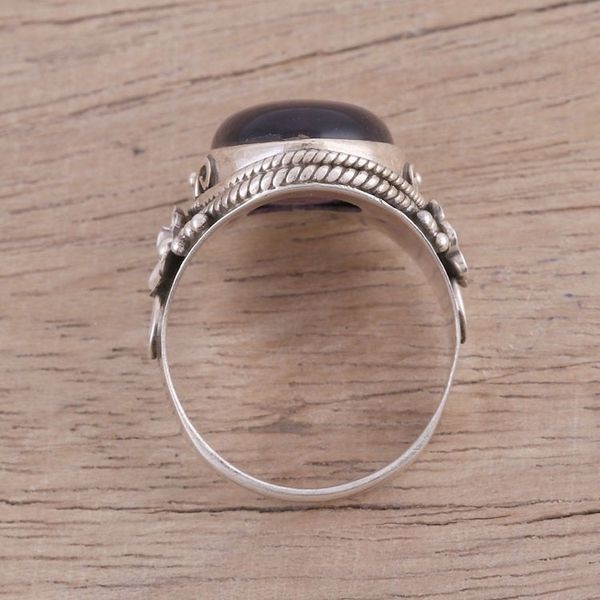 Alternate image for Amethyst Cabochon Cocktail Ring in Sterling Silver Paradise Found