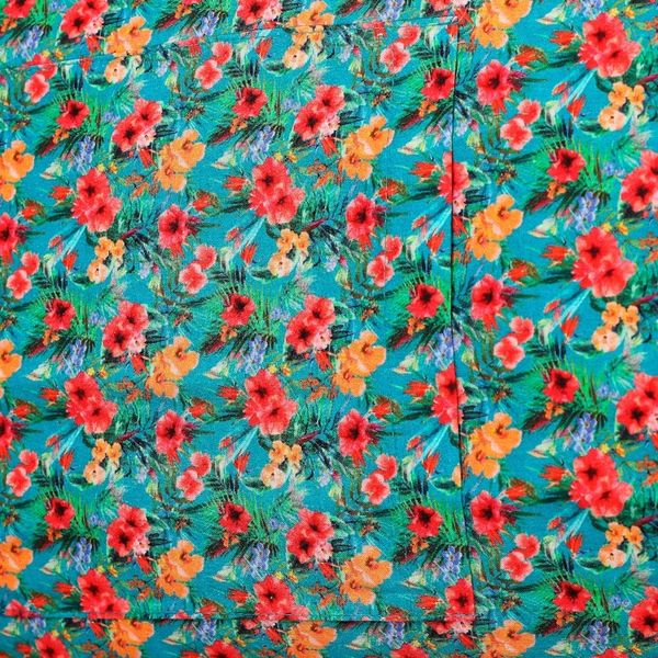 Alternate image for Set of 3 Floral Turquoise Cotton Apron and Kitchen Utensils Floral Flavors