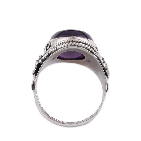 Alternate image for Amethyst Cabochon Cocktail Ring in Sterling Silver Paradise Found