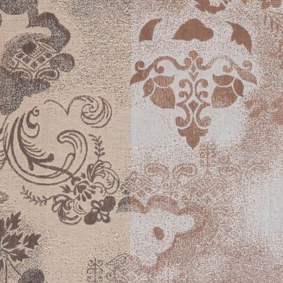 Alternate image for Cotton  Wool Shawl with Floral Pattern Woven in India Sandy Charm