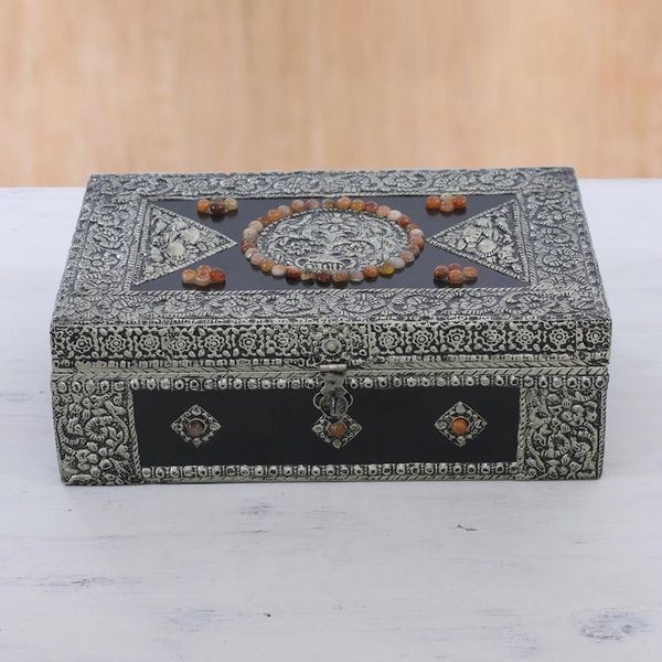 Alternate image for Hand Made Brass Repouss Jewelry Box Charisma