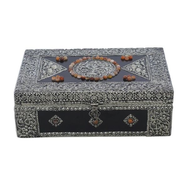 Alternate image for Hand Made Brass Repouss Jewelry Box Charisma