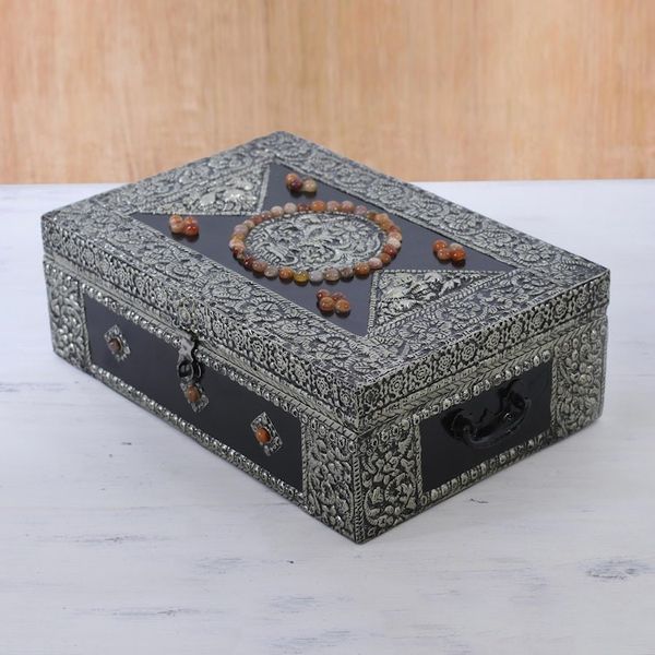 Alternate image for Hand Made Brass Repouss Jewelry Box Charisma