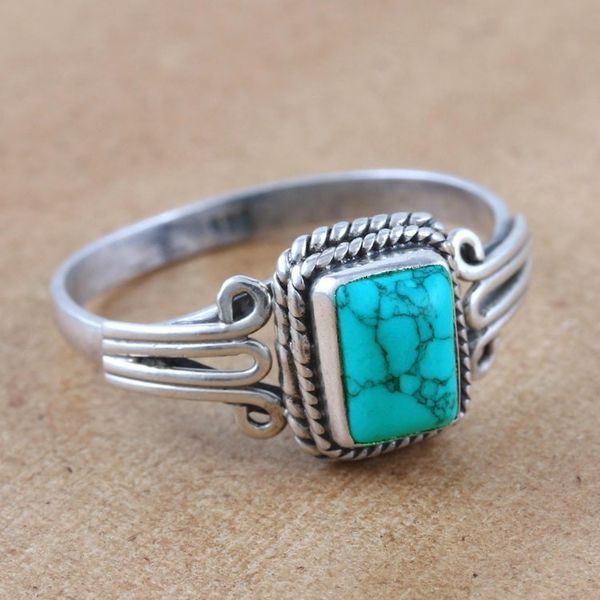 Alternate image for Artisan Crafted Sterling Silver Single Stone Ring Free Will