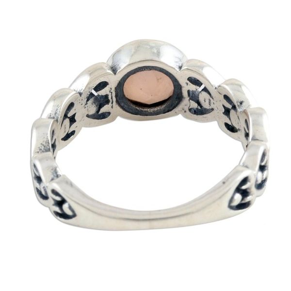 Alternate image for Heart Motif Pink Chalcedony Ring Perfect Pink