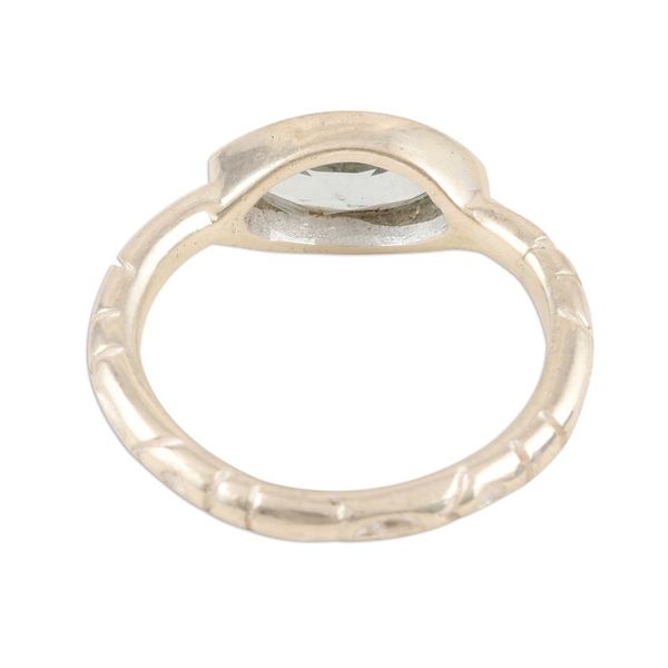 Alternate image for Marquise Cut Blue Topaz Ring from India Delicate Eye