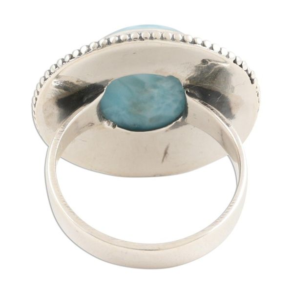 Alternate image for Artisan Crafted Larimar Cocktail Ring Sea Vista