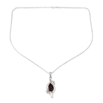 Alternate image for Garnet pendant necklace Scarlet Grace