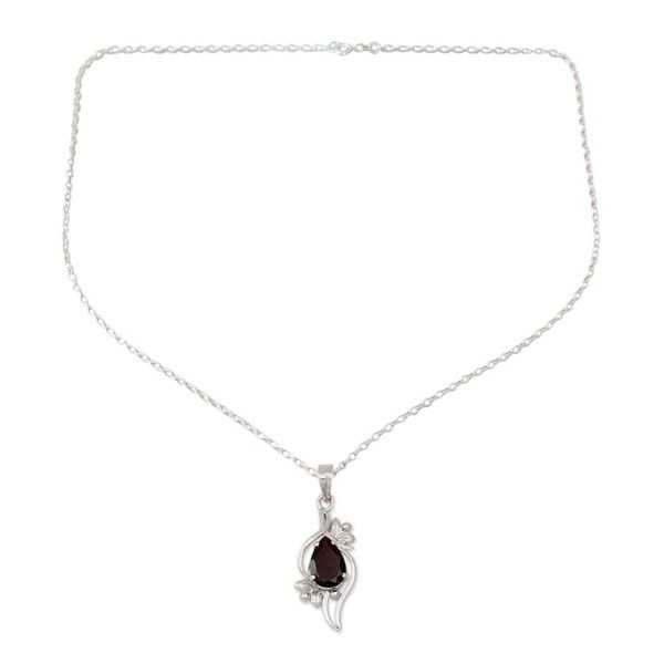 Alternate image for Garnet pendant necklace Scarlet Grace