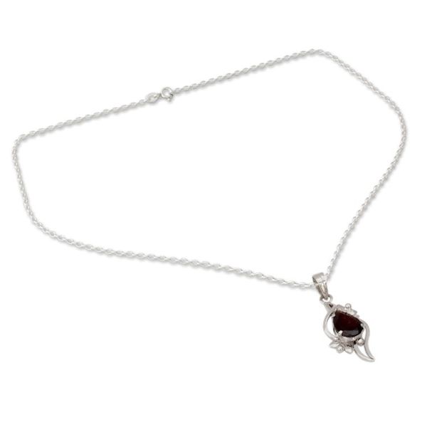 Alternate image for Garnet pendant necklace Scarlet Grace