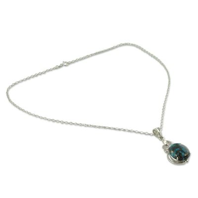 Alternate image for Composite Turquoise Jewelry in a Silver Necklace Elegance