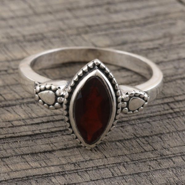 Alternate image for Marquise Cut Garnet Cocktail Ring Crimson Rawa