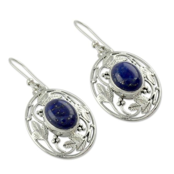 Alternate image for Fair Trade Lapis Lazuli Handcrafted Earrings Ocean Avatar