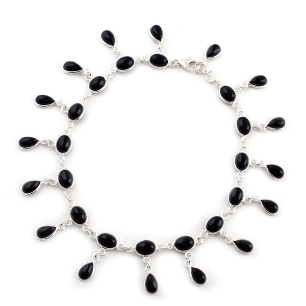 Alternate image for Onyx anklet Moon Dancer