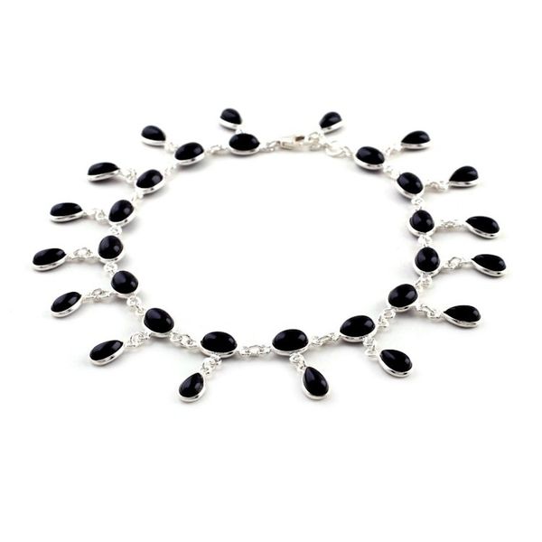 Alternate image for Onyx anklet Moon Dancer