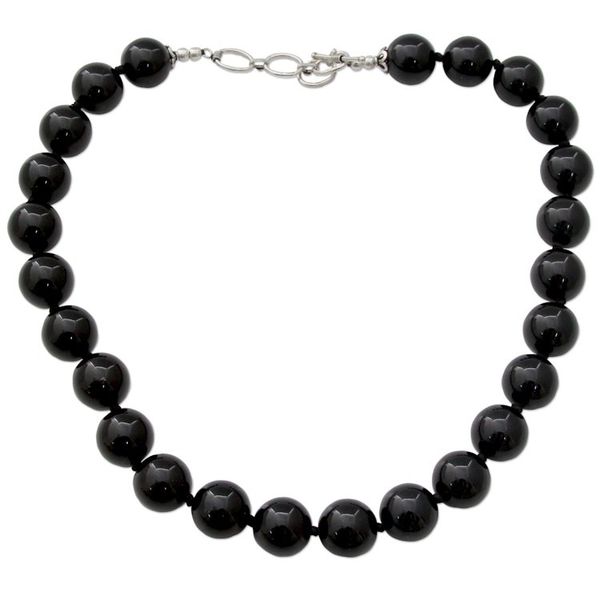 Alternate image for Onyx strand necklace Queen of Shadows