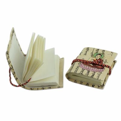Alternate image for Handmade paper journals Pair Serenity