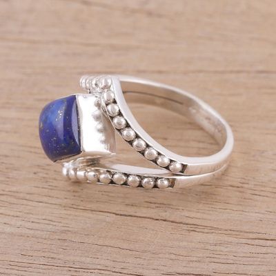 Alternate image for Handmade 925 Sterling Silver Lapis Lazuli Cocktail Ring Opulent Eye