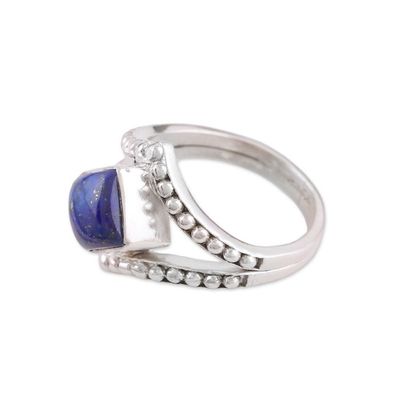 Alternate image for Handmade 925 Sterling Silver Lapis Lazuli Cocktail Ring Opulent Eye