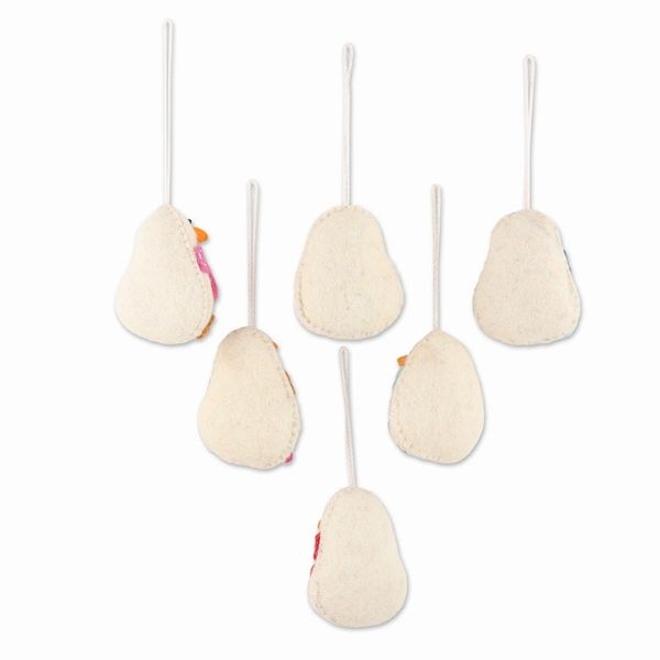 Alternate image for Handcrafted Snowman Ornaments from India Set of 6 Snowman Party