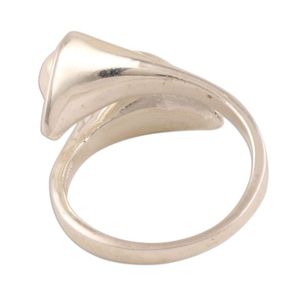 Alternate image for Lily Flower Cultured Pearl Wrap Ring from India Lily Twins