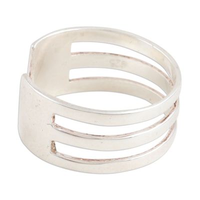 Alternate image for Hand Crafted Sterling Silver Toe Ring from India Future History