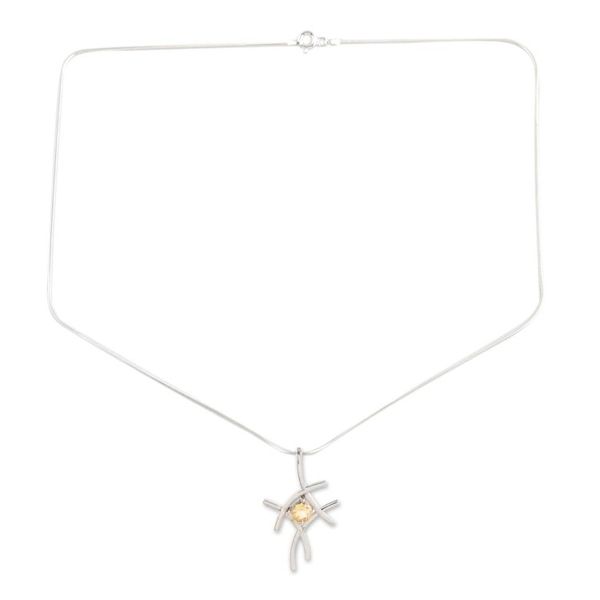 Alternate image for Citrine pendant necklace Energize