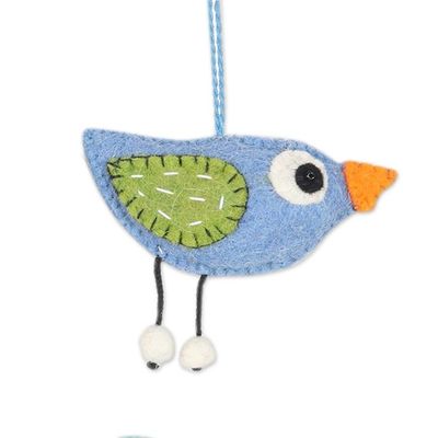 Alternate image for Handcrafted Bird Ornaments Set of 6 Colorful Birds