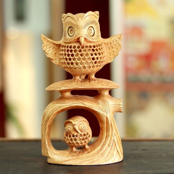 Alternate image for Wood jali sculpture Hide and Seek