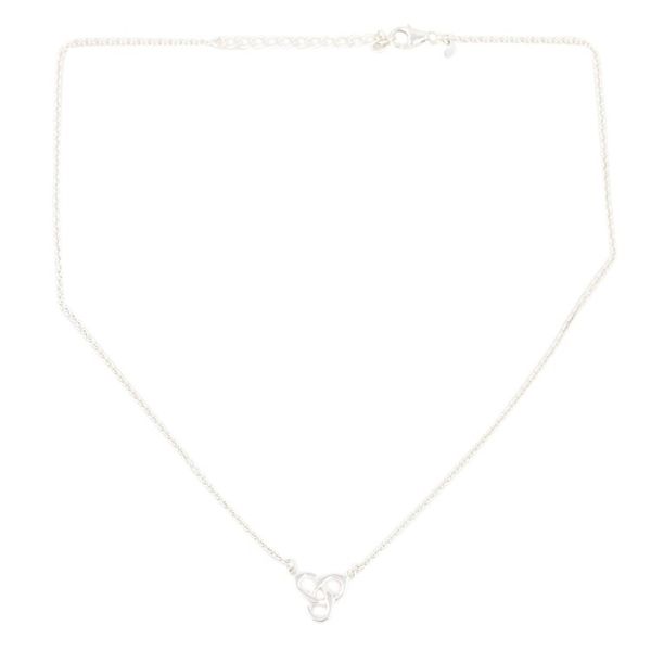 Alternate image for Sterling Silver Necklace and Bracelet Jewelry Set Pair Twist and Turn