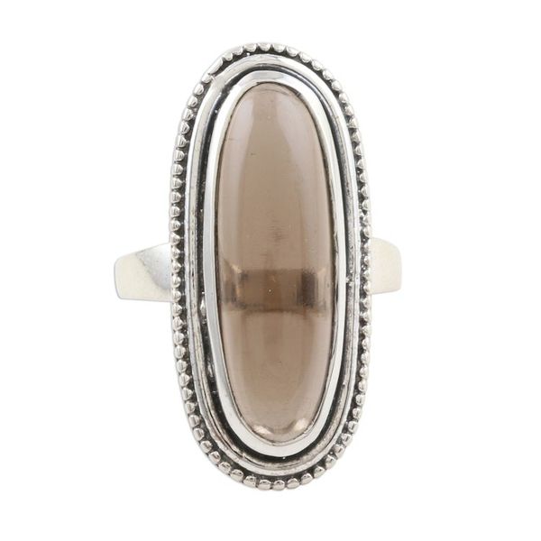 Alternate image for Smoky Quartz Sterling Silver Cocktail Ring Bliss Beauty