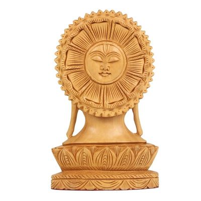 Alternate image for Wood sculpture Serene Buddha II