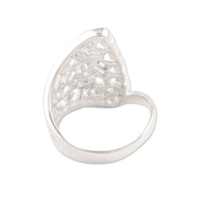 Alternate image for Openwork Vine Pattern Sterling Silver Band Ring from India Vine Allure