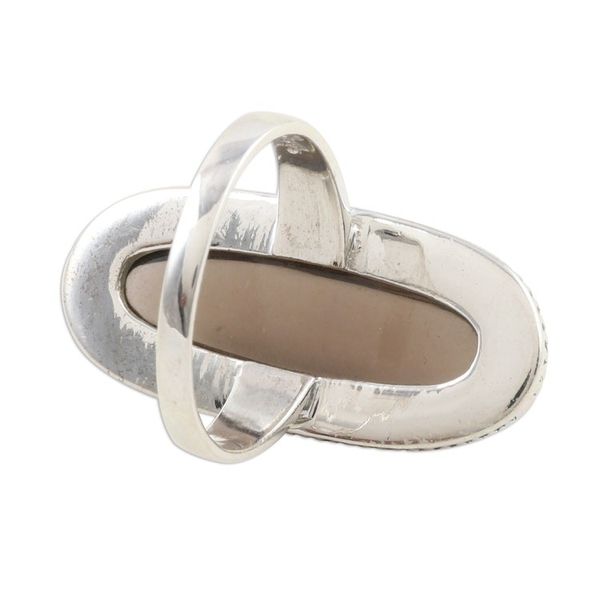 Alternate image for Smoky Quartz Sterling Silver Cocktail Ring Bliss Beauty