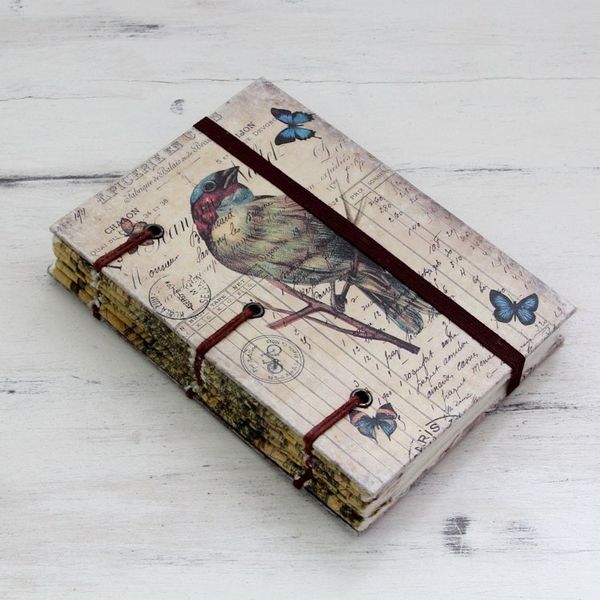 Alternate image for 60-page Journal with Artisan Crafted Handmade Paper Lifes a Journey